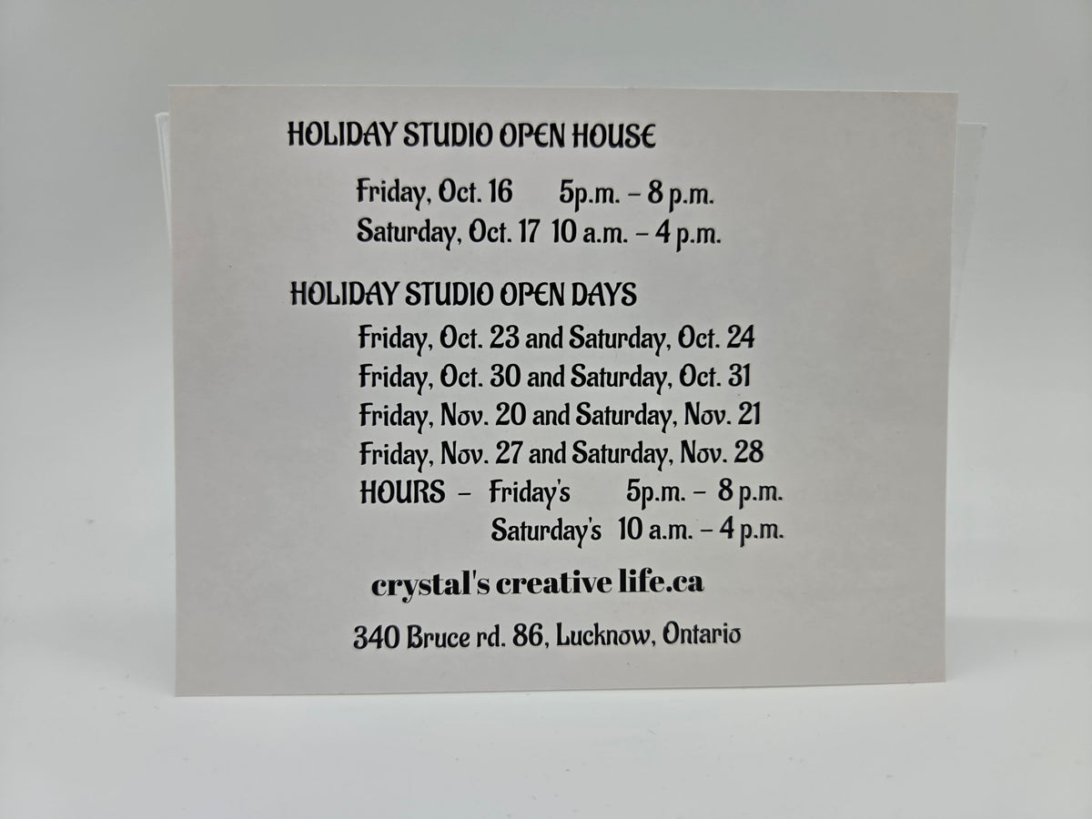 Holiday Studio Open House